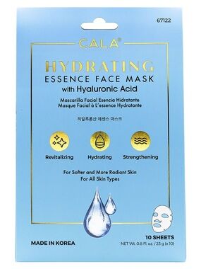 CALA Hydrating Essence Face Mask with Hyaluronic Acid - Light Blue